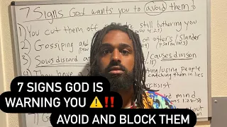 7 Signs GOD Is WARNING You To Avoid And Block That Person