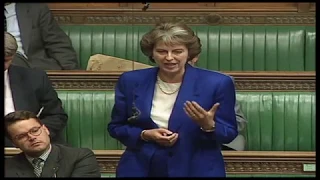 Theresa May maiden speech in the House of Commons - 2 June 1997