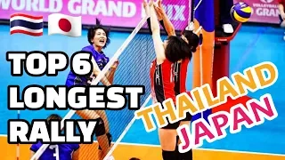 TOP 6 LONGEST RALLY | JAPAN & THAILAND VOLLEYBALL