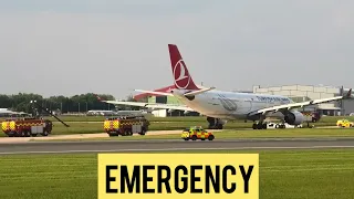 TURKISH EMERGENCY A-330 at Manchester