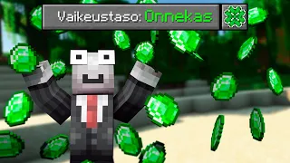 Koodasin Minecraftiin ONNEKAS Vaikeustason! 🍀