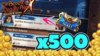 I Spent 500 Skip Tickets On Gold & Got This!? | Seven Deadly Sins: Grand Cross