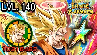 100% EZA TEQ SSJ3 ANGEL GOKU LEVEL 10 LINKS SHOWCASE + STICKER EFFECT! Dragon Ball Z Dokkan Battle