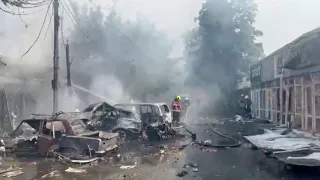 Mindestens 17 Tote bei russischem Angriff in Ostukraine überschatten den Besuch von Blinken