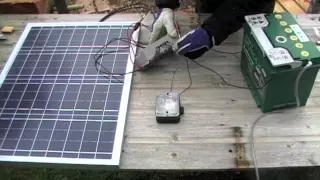 Solar powered shed: 01 Basic solar setup