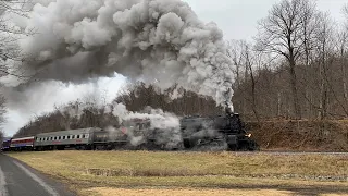 Western Maryland Scenic Railroad No. 1309 Steam Train On The Frostburg Polar Express (December 2022)