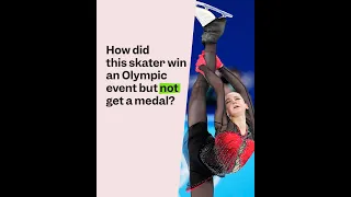 How did this figure skater win an Olympic event but not get a medal?