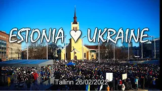 Tallinn Protest in Solidarity with Ukraine | NO WAR