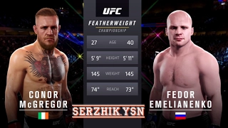 UFC 2 БОЙ Конор Макгрегор vs Федор Емельяненко (com.vs com.)