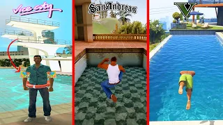 La lógica de las piscinas en cada juego de GTA