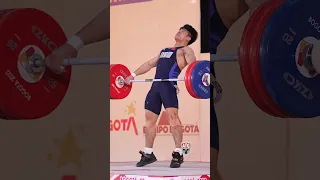 Liu Huanhua (89kg 🇨🇳) snatching 166kg / 366lb!#snatch #slowmotion #weightlifting