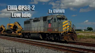 KCS 2004 EMD GP38-2 645E Low Idle + Air Dryer (Locomotive White Noise)