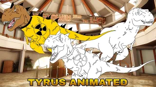 TYRANNOSAURUS - TYRUS ANIMATED COMPLETED (toxico dino) part7!!!