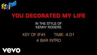 Kenny Rogers - You Decorated My Life (Karaoke EZ Sing)