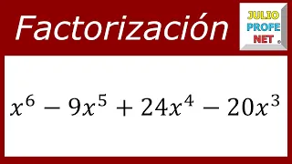 FACTORIZAR POR EVALUACIÓN (CON DIVISIÓN SINTÉTICA) - Ejercicio 2