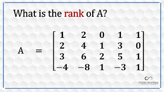 The rank of a matrix