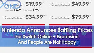 Nintendo Announces Baffling Prices For Switch Online + Expansion & People Are Not Happy