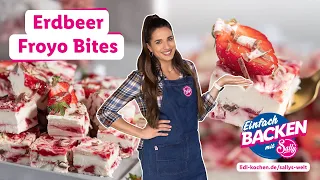 Erdbeer Froyo Bites | Froyo Bites Rezept | Rezepte für Lidl von Sallys Welt
