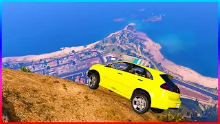 GTA 5 Mount Chiliad Car Crashes! (With Tracey, Jimmy, Amanda and Michael De Santa!)