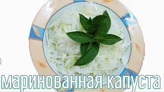 Салат из свежей капусты маринованная капуста Быстро вкусно на каждый день! quick pickled cabbage