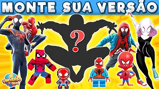 MONTE SUA VERSÃO ARANHA | Crie o Melhor Homem Aranha do Aranhaverso