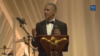 President Obama and the First Lady Attend the State Dinner with Prime Minister Renzi