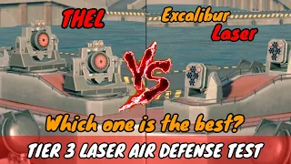 THEL Vs Excalibur Laser Air Defense Test | Modern Warships