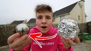 I made a FOIL BALL and IT ACTUALLY WORKS!!! (Mirror-Polished Japanese Foil Ball Challenge) *DIY*