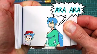 ARA ARA meme flipbook (Boyfriend & Mom) - Friday Night Funkin Animation | Flip Book Mini