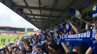 Kuriose Szene! Lotte spielt die FCM-Hymne und lässt unsere Aufstellung wie im Heimspiel durchsagen!