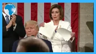 Speaker Pelosi rips up Trump's speech after address