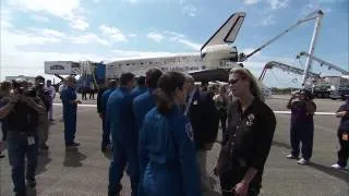 STS-133 Discovery - Welcoming the Astronauts Back