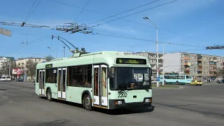 Поездка в троллейбусе БКМ-321,№2202,марш.16