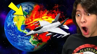 DESTRUÍ O PLANETA TERRA COM UM JATO NUCLEAR!! (Solar Smash)