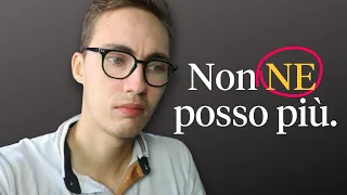 Non ne posso più. 😞 (perché NE?)