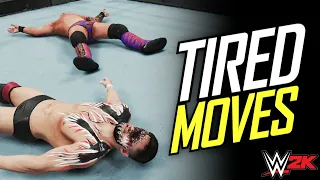 30 BEST EVER Tired Moves In WWE 2K (Fatigued Animations)