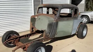 1934 Chevy Master 5 window coupe project