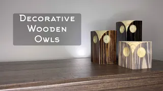 Decorative Wooden Owls - Jamie WoodCrafts