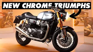 Triumph Announces New 2023 Chrome Edition Bonnevilles & Rocket 3!