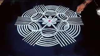 Easy padi kolam designs 🌺 Traditional festival rangoli designs