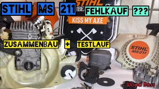 Stihl MS 211 Fehlkauf? Zusammenbau und Testlauf der Kettensäge #Stihl #WoodBoss