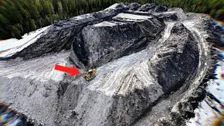 Cat D8 Dozer vs. mountain of snow! 😳