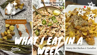 What I eat in a week 🥑🥒 Easy Healthy Dinner and Lunch meal prep ideas!