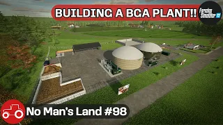 Building A BGA Plant, Processing Manure & Slurry, Plowing Fields - No Man's Land #98 FS22 Timelapse