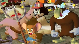 Tom and Jerry in War of the Whiskers Jerry Vs Spike Vs Butch Vs Eagle (Master Difficulty)