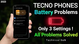 Tecno Battery Problems | Tecno Battery Drain Problem | Finally Fixed✓ | Apply only 3 settings | 2023