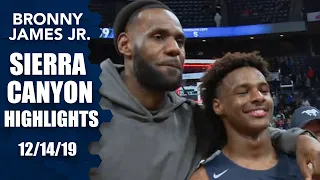 Bronny James leads Sierra Canyon to win in front of LeBron | Prep Highlights