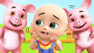 Five Little Piggy On The Railway Track | More Nursery Rhymes | Rhyme For Kids | Baby Song