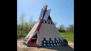 Setting up a Nomadics 26ft Tipi