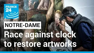 Notre-Dame: The painstaking task of restoring the cathedral's artworks • FRANCE 24 English